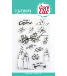 Avery Elle Candlelight Christmas Clear Stamps ST-22-35