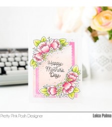 Pretty Pink Posh Floral Corners Stamp Set