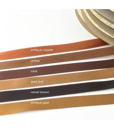 Midori Double Faced Satin 3/8 inch - Shades of brown