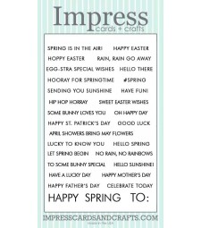 Impress Spring Words Clear Set