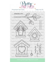 Pretty Pink Posh Spring Birdhouses stamp set