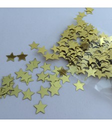 Gold Flat Star Confetti