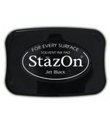Jet Black StazOn Solvent Ink Pad