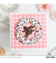 Pretty Pink Posh Valentine Wreath stamp set