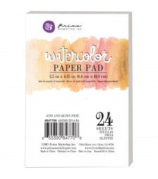 Prima Marketing Watercolor Paper Pad 2.5"X4.25" 24/Pkg