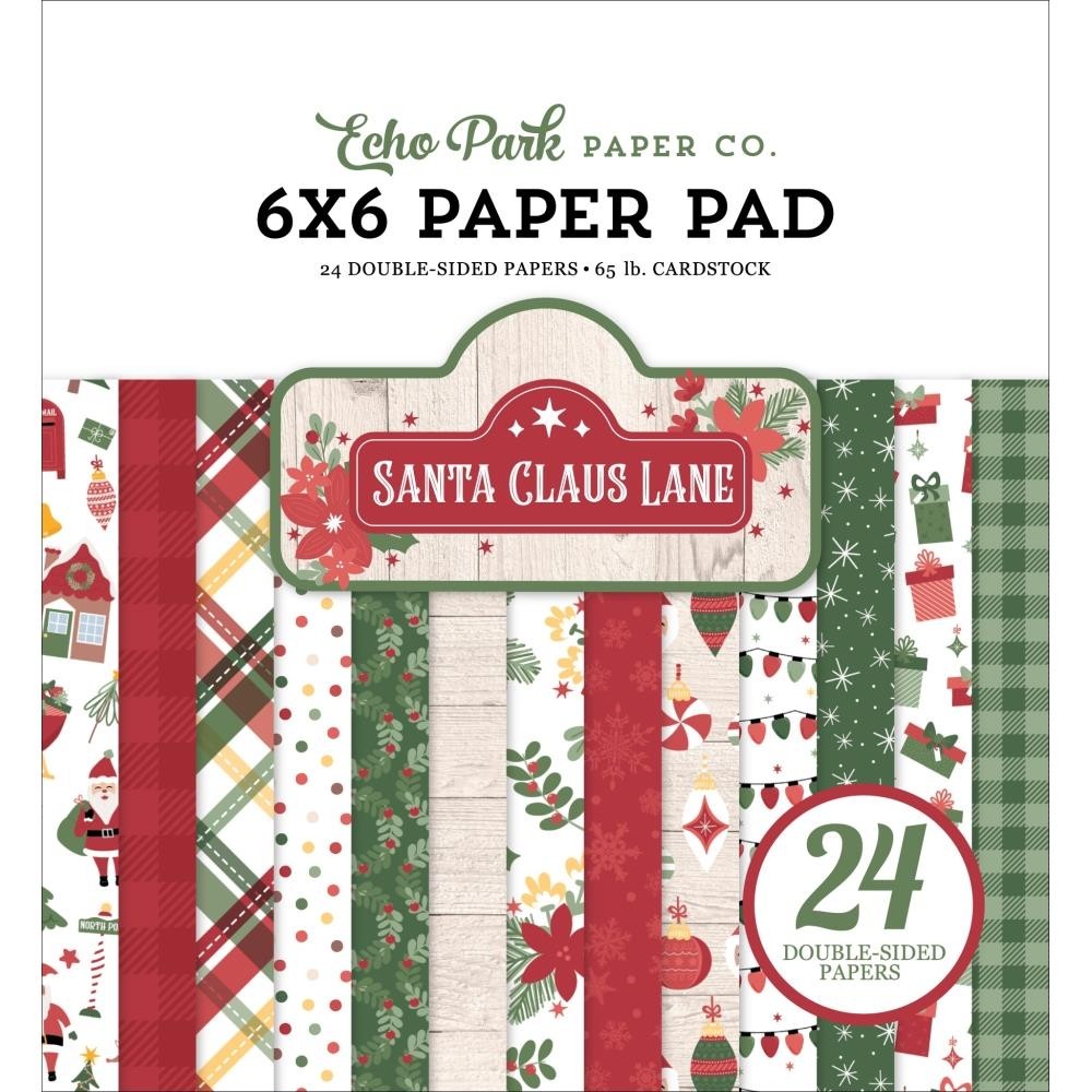 Echo Park Santa Claus Lane Paper Pad 6"X6"