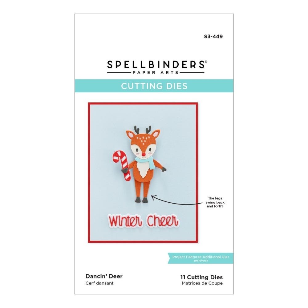 Spellbinders Etched Dies Dancin' Deer S3449