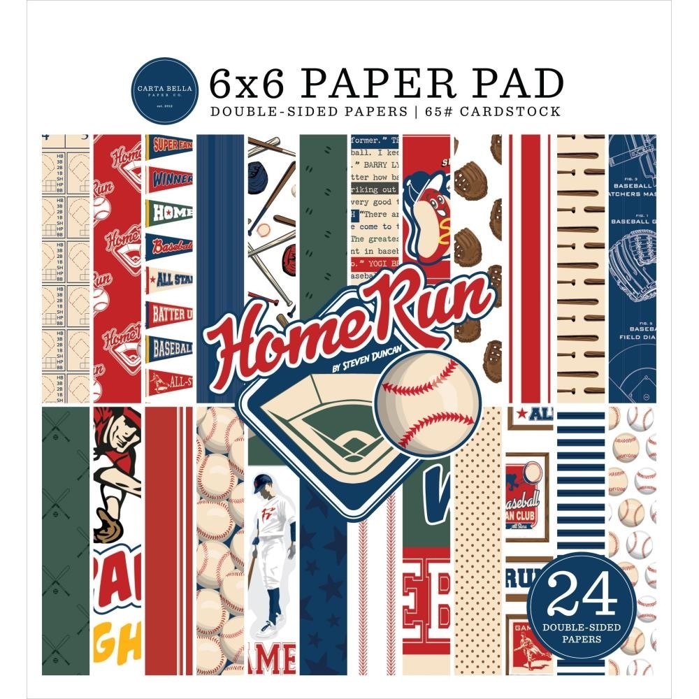 Carta Bella Double-Sided Paper Pad 6x6 Home Run