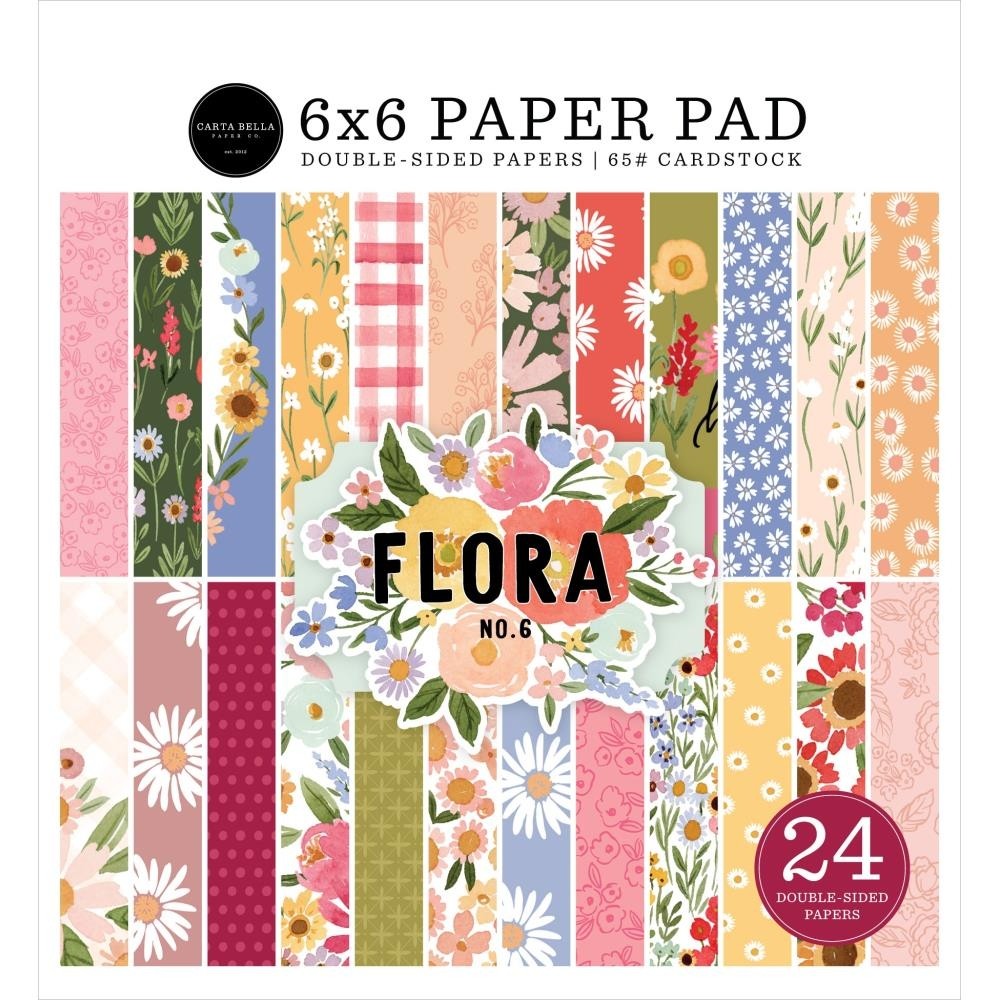 Carta Bella Double-Sided Paper Pad 6x6 Flora No. 6