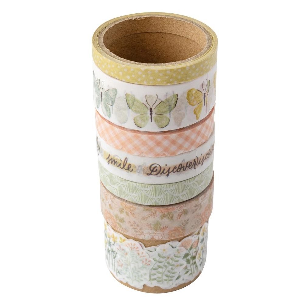 Crate Paper Gingham Garden Washi Tape 7/Pkg