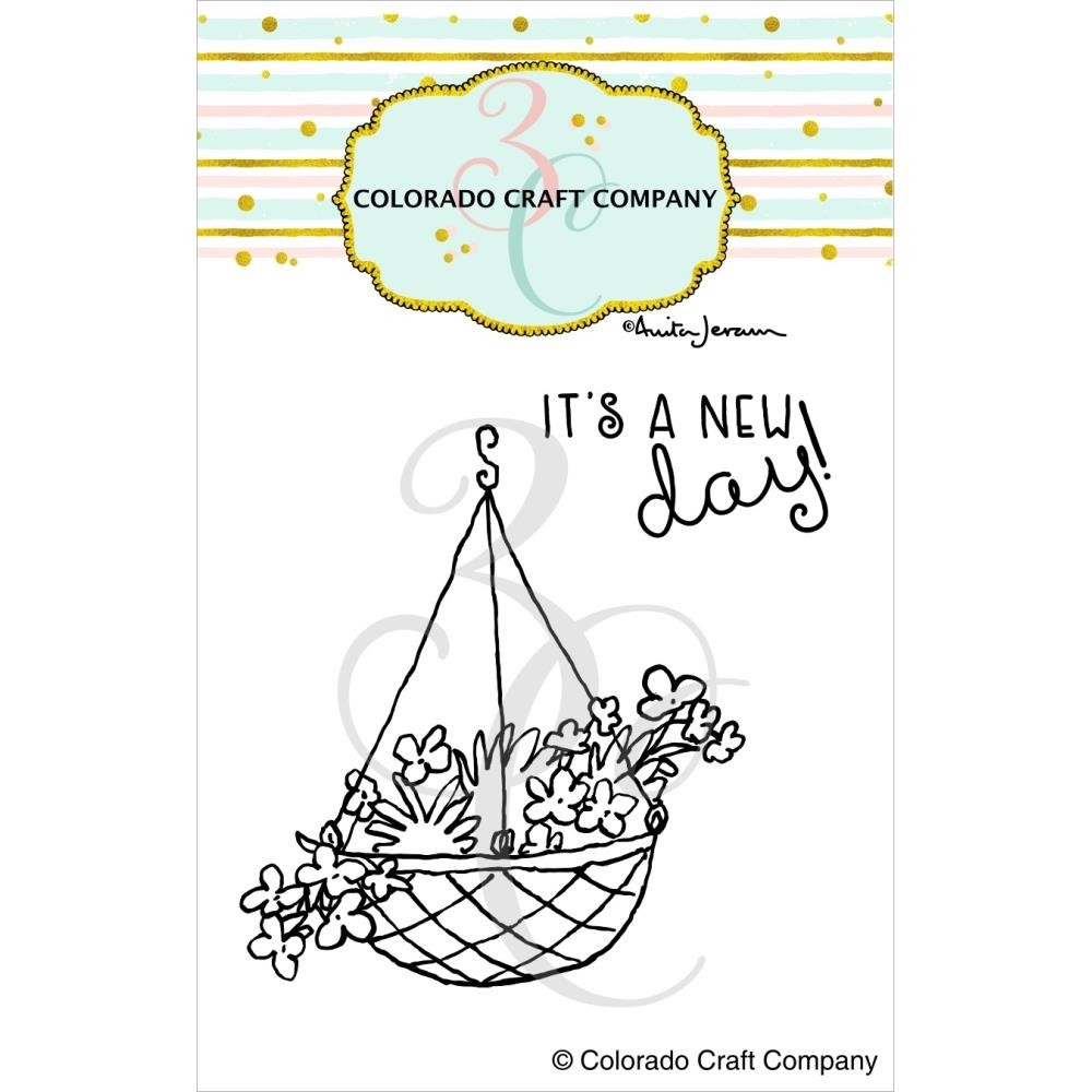 Colorado Craft Company Clear Stamps New Day C3AJ792