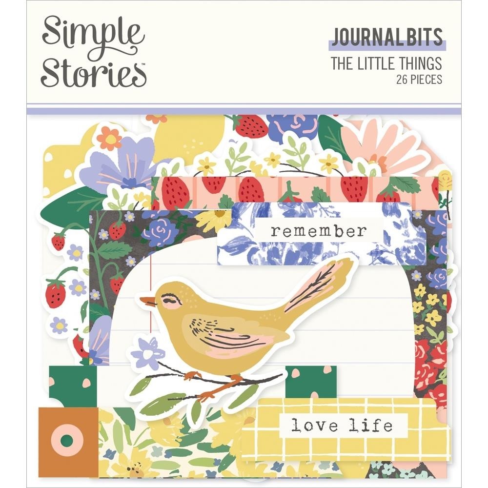 Simple Stories The Little Things Bits & Pieces Journal Die-Cuts 26/Pkg