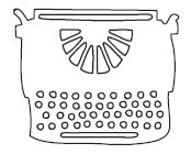 Typewriter Die (10085)