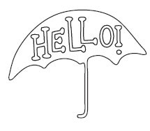 Hello Umbrella Die (10165)