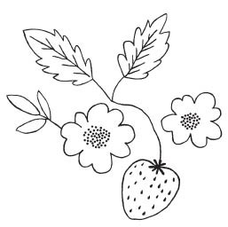 Savvy Strawberry Blossom Stamp (1571g)
