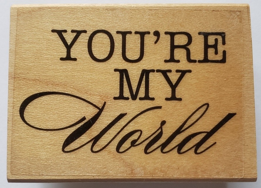 You're My World stamp