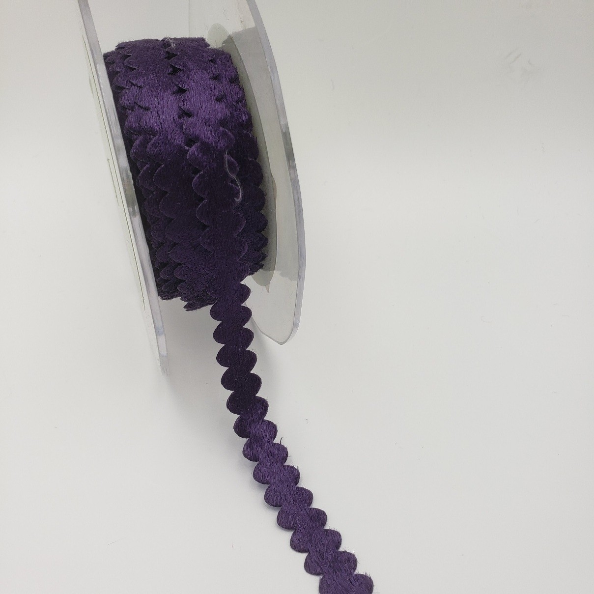 Purple velvet ric rac ribbon