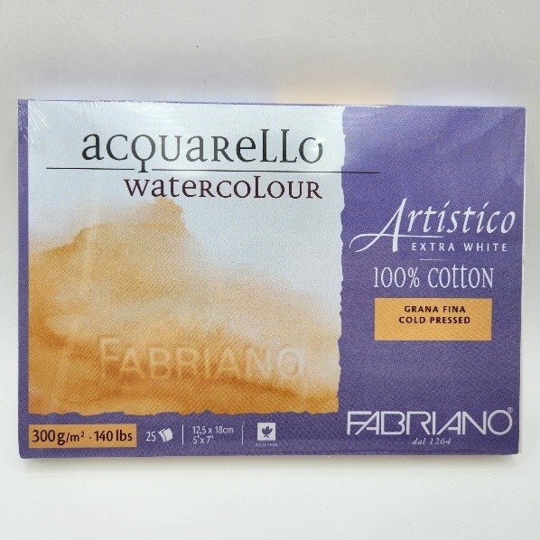 Fabriano Artistico Enhanced Watercolor Block 5" x 7"