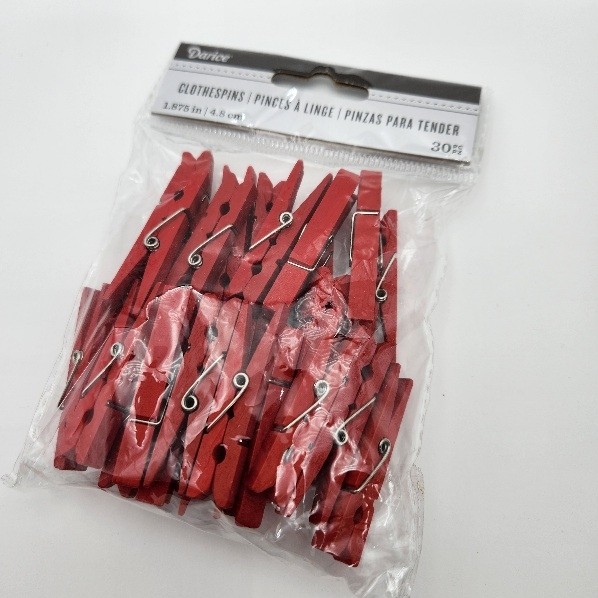 Medium Red Clothespins