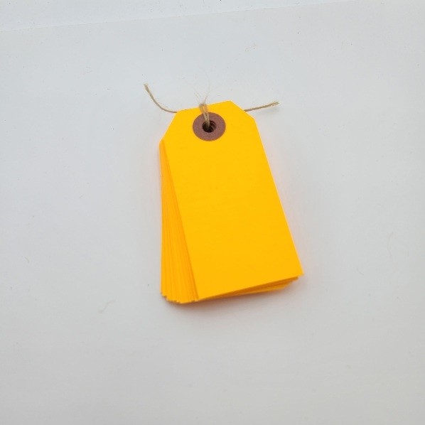 Small Neon Orange Tags