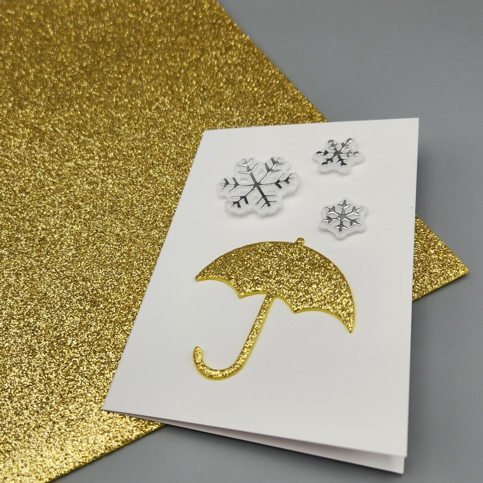Gold Spellbinders Pop-Up Die Cutting Glitter Foam Sheets