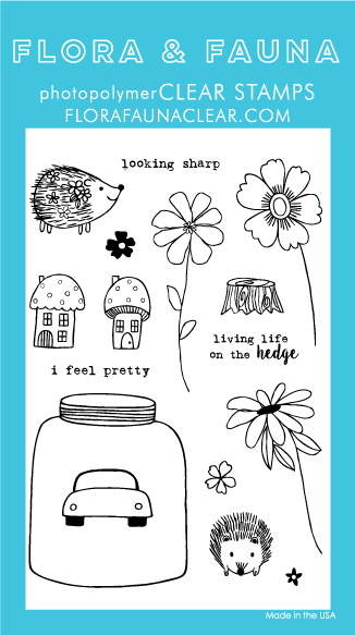 Flora and Fauna Hedgehog Life Clear Stamps 20237