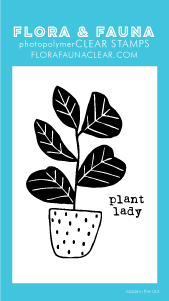 Flora and Fauna Mini Plant Lady Clear Stamp Set 20255