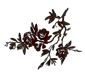 2053F - ornate rose branch