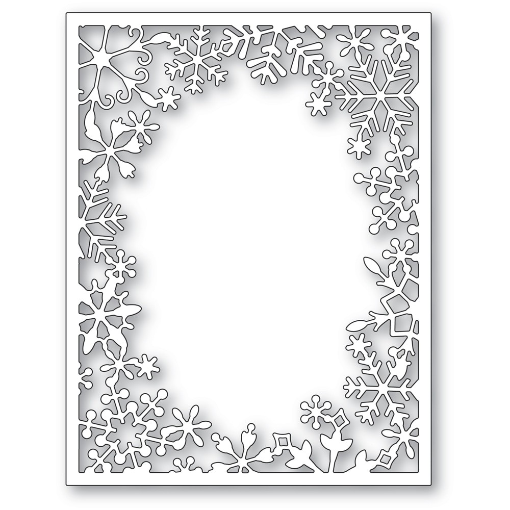 Poppystamps Wintertime Snowflake Frame 2534