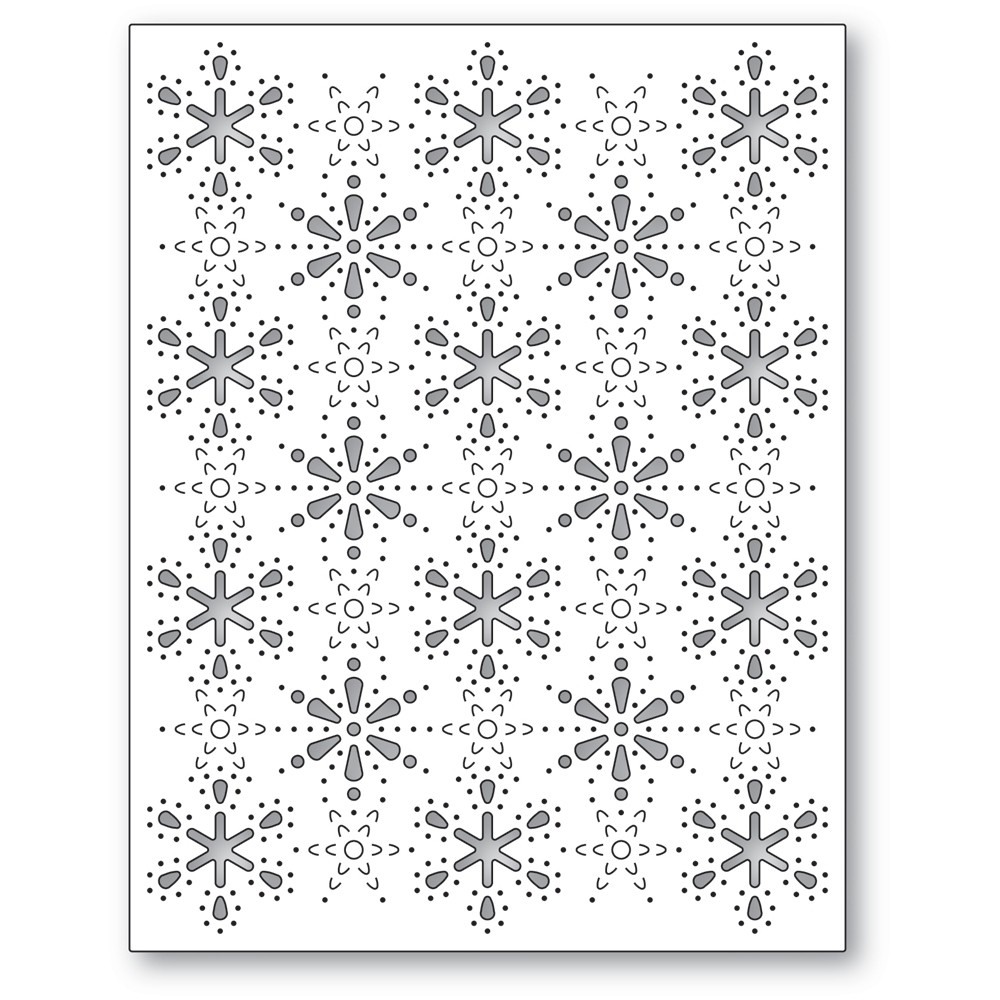 Poppystamps Scandinavian Snowflake Plate	2574