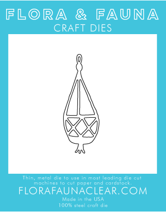 Flora and Fauna Hanging Macrame Die 30106