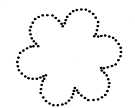3077C - single dot flower