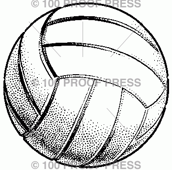 100 Proof Press 3198 Volleyball