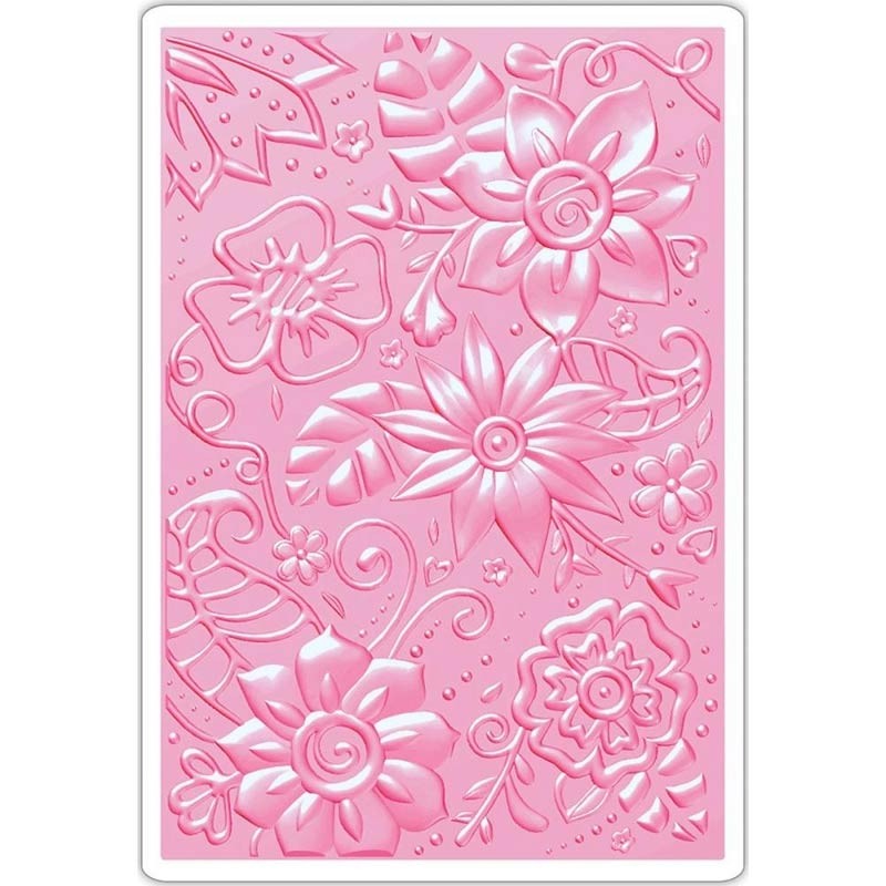  Sizzix 3D Textured Impressions Bohemian Botanicals 
