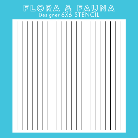 Flora and Fauna Thin Stripe Stencil