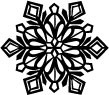 5194C - crystal cut snowflake