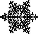 5207D - wintery cut snowflake