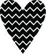 5233C - zig zag heart