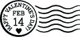 5245C - valentine's day postmark