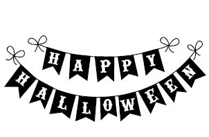 5428E - happy halloween banner