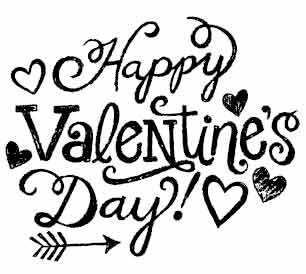 5438f - chalk happy valentines day