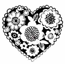 5447e - floral heart