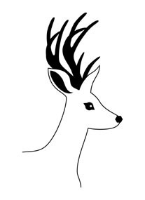 5512e - sweet deer bust