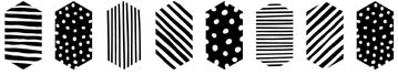 5515f - textured hexagon border