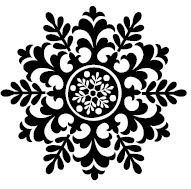 5530d - medium folk snowflake