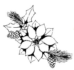 5533e - poinsettia bough