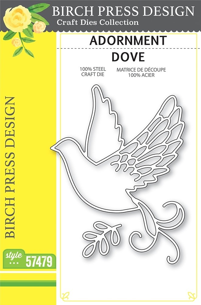 Birch Press Adornment Dove 57479