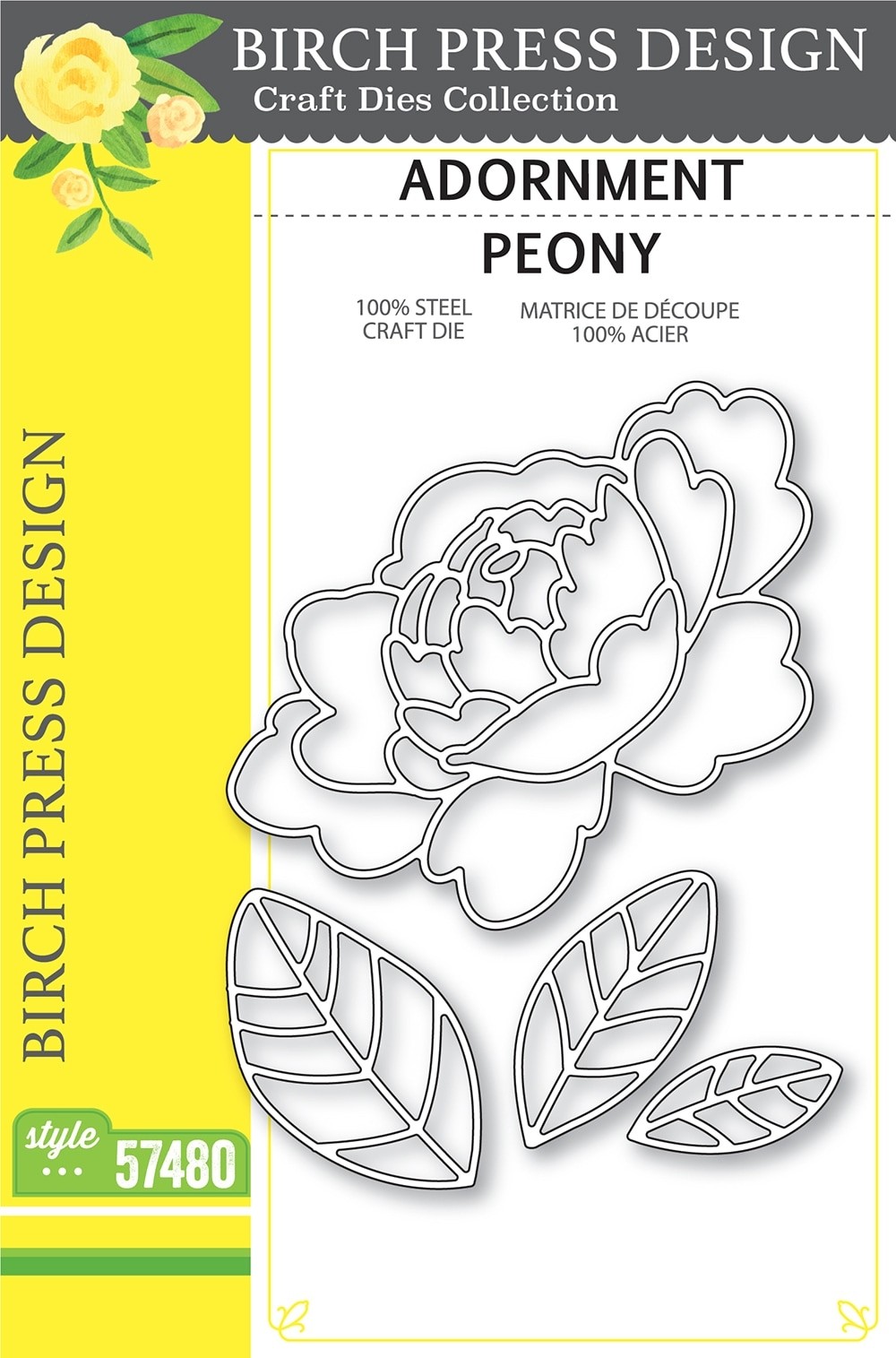 Birch Press Adornment Peony 57480