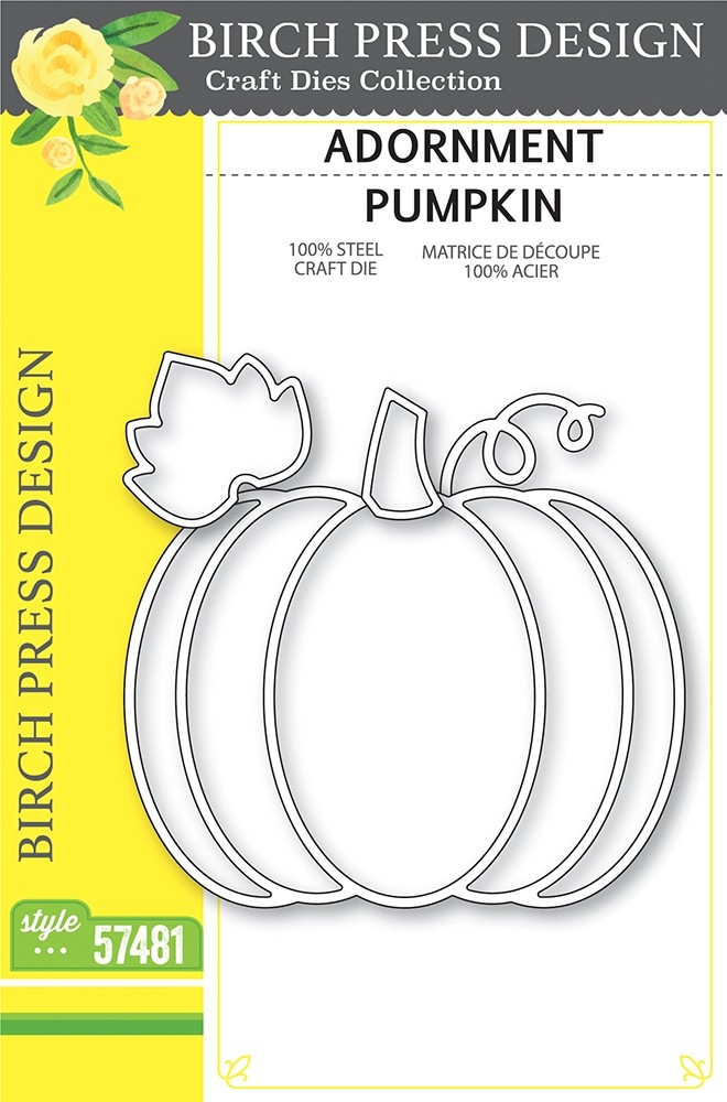 Birch Press Adornment Pumpkin 57481