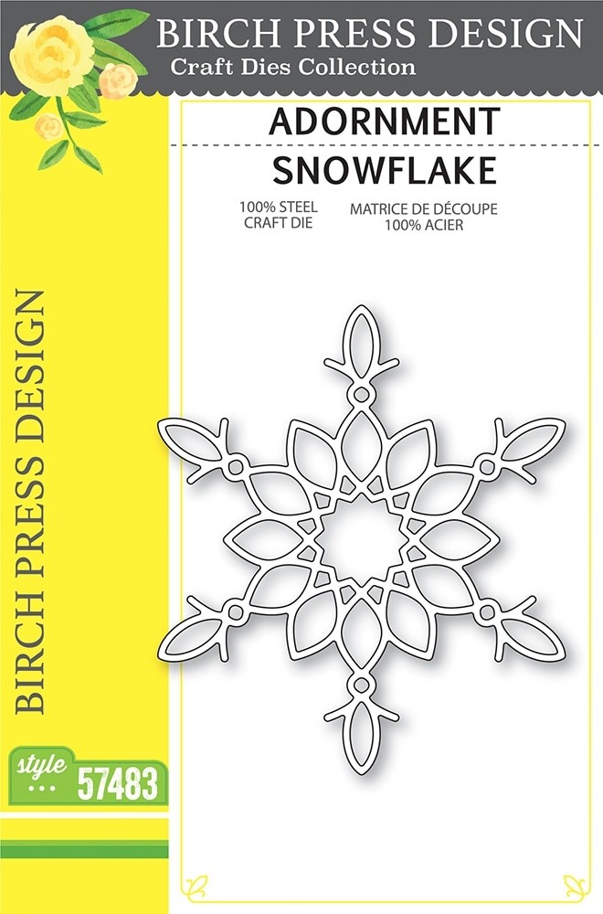 Birch Press Adornment Snowflake 57483